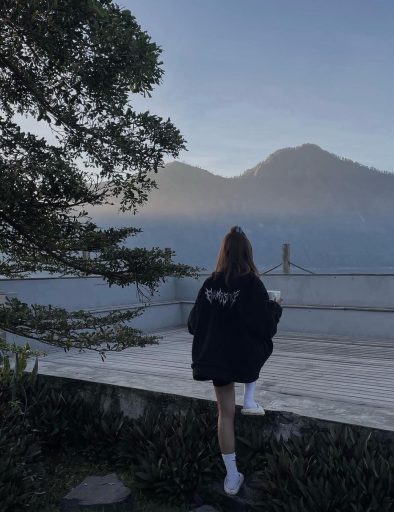 morning view dari atas glamping